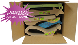 4-7 Large Adopt-a-Cat Scratchers -Assorted large scratch 'n bits